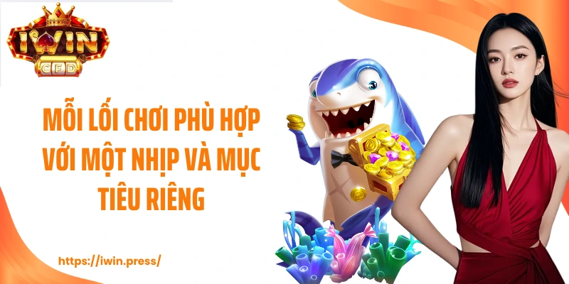 Mỗi lối chơi phù hợp với một nhịp và mục tiêu riêng